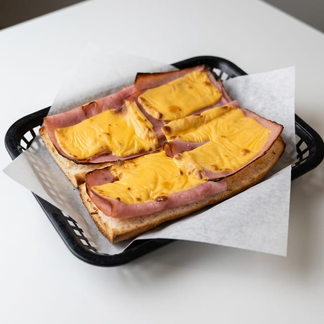 Hot Ham & Cheese Sandwich.