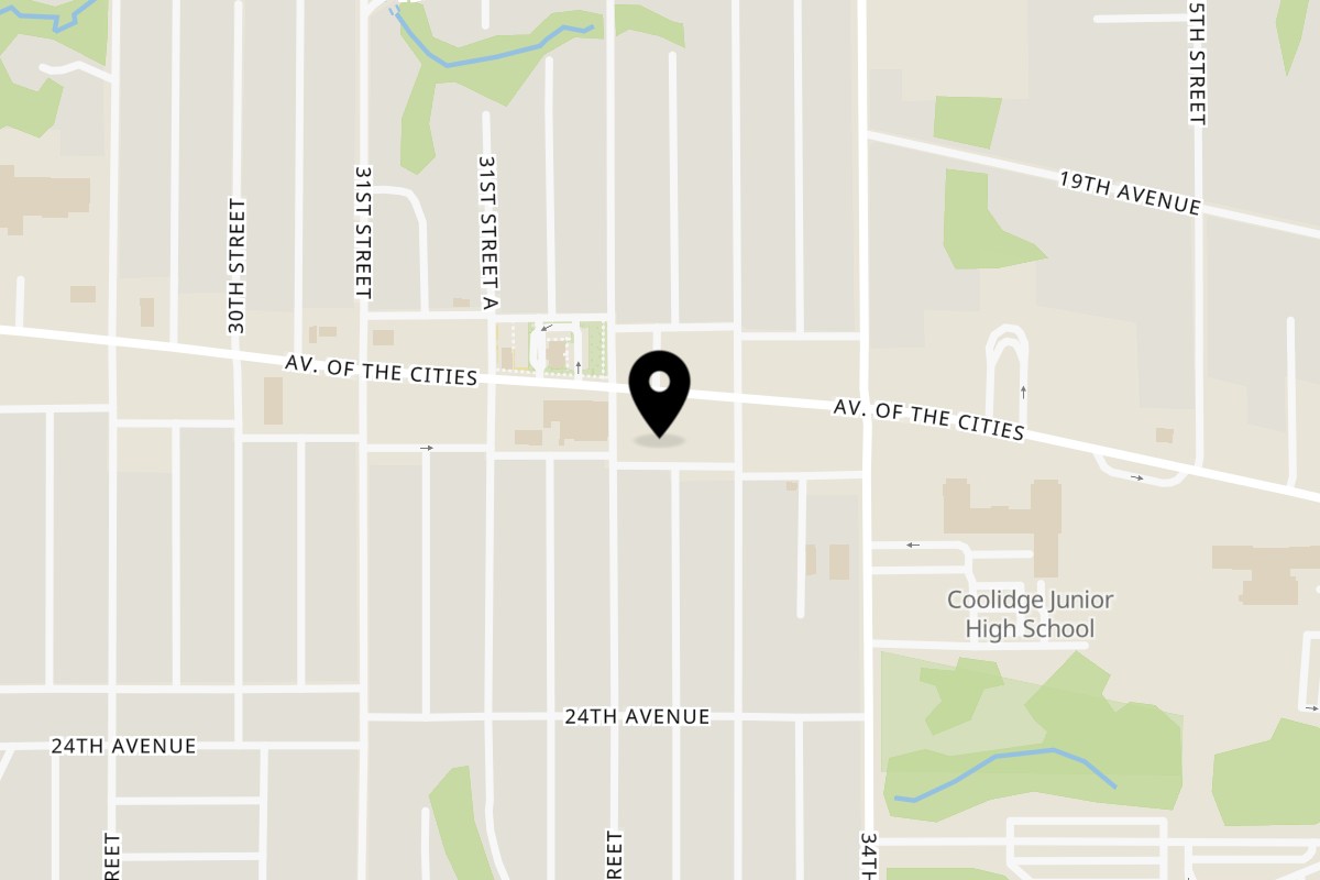 Map showing the location of The Grinders & Spaghetti House Moline on 3210 Avenue of the Cities in Moline
